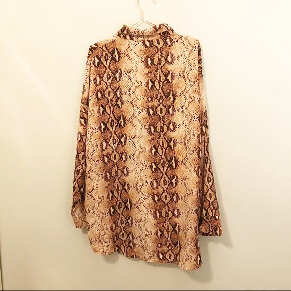 Boohoo Animal Print Tunic Top - Size 14 - Picture 2 of 7